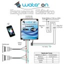 Ver imagem 3 de Kit Iluminação Piscina 2 Refletores 12w Led RGB + Controladora WiFi SMART - Water ON