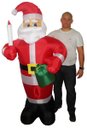 Ver imagem 4 de Papai Noel Inflavel Gigante 1,80 Decorativo de Natal Natalino (pw102)