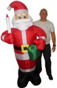 Ver imagem 1 de Papai Noel Inflavel Gigante 1,80 Decorativo de Natal Natalino (pw102)