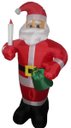 Ver imagem 3 de Papai Noel Inflavel Gigante 1,80 Decorativo de Natal Natalino (pw102)