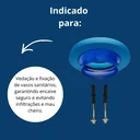 Ver imagem 4 de Anel Cera Vaso Sanitário Guia e 02 Parafusos Bucha 10 Blukit