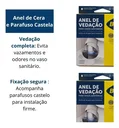 Ver imagem 3 de Anel Cera Vaso Sanitário Guia e 02 Parafusos Bucha 10 Blukit