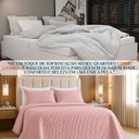 Ver imagem 4 de Cobreleito King Colcha London Bordado Macio Sofisticado:Rosa