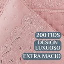 Ver imagem 3 de Cobreleito King Colcha London Bordado Macio Sofisticado:Rosa