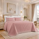 Ver imagem 1 de Cobreleito King Colcha London Bordado Macio Sofisticado:Rosa