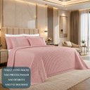 Ver imagem 5 de Cobreleito King Colcha London Bordado Macio Sofisticado:Rosa