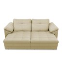 Ver imagem 6 de Sofá Retrátil Manual Sala de Estar Nolan Bipartido 175cm Conforto Premium em Couro Bege G58 - Gran B
