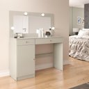Ver imagem 1 de Penteadeira Camarim Di 2 Gavetas + 1 Porta Cor Off White Pt