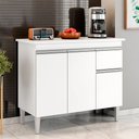 Ver imagem 1 de Balcão Cozinha com Tampo 100cm 3 Portas Taylla A01 - D’Rossi
