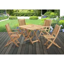 Ver imagem 2 de Mesa Dobrável em Madeira Maciça Quadrada 90cm Primavera