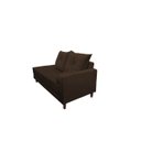 Ver imagem 2 de Divã Recamier Berlim 1,60 cm Lado Direito Suede Marrom
