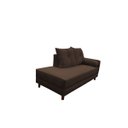 Ver imagem 3 de Divã Recamier Berlim 1,60 cm Lado Direito Suede Marrom