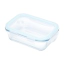 Ver imagem 2 de Pote Hermético de Vidro Transparente e Azul 640ml