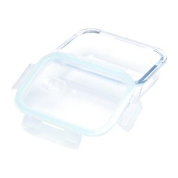 Pote Hermético de Vidro Transparente e Azul 640ml - 3