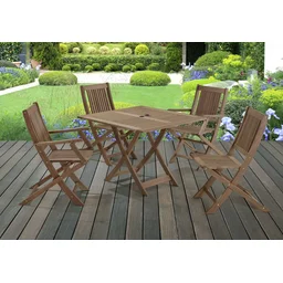Mesa Dobrável em Madeira Maciça Quadrada 90cm Primavera  - 2