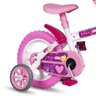 Bicicleta Colli Girl Cadeirinha Aro 12 Com Rodas de Apoio Cestinha Freio V-Brake Branco - 2