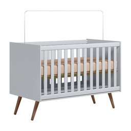 Jogo de Quarto Infantil Q Encanto Retrô Cômoda 4 Gavetas e Berço Cinza - Qmovi - 5 Jogo de Quarto Infantil Q Encanto Retrô Cômoda 4 Gavetas e Berço Cinza - Qmovi - 5