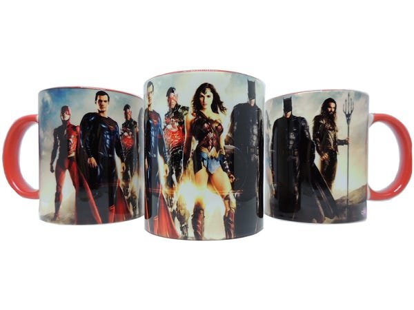 Caneca Personalizada em Porcelana Liga da Justiça - 1