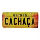 Ver imagem 1 de Placa de Carro Decorativa - Madeira - Aqui Tem Boa Cachaça