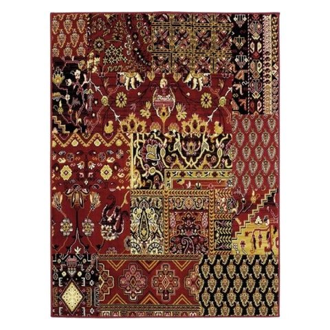 Tapete Patchwork Vinho Herat - 3,50 x 2,50