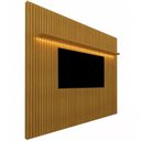 Ver imagem 1 de Painel para Tv Ripado com Led Nobre - Gelius Móveis