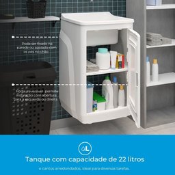 Tanque com Gabinete 1 Porta 15L Gtq0  - 6