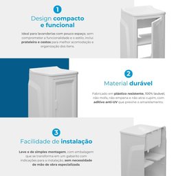 Tanque com Gabinete 1 Porta 15L Gtq0  - 7