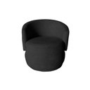 Ver imagem 4 de Kit Namoradeira + Poltrona Decorativa Beatriz Orgânica Couro Preto