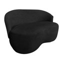 Ver imagem 2 de Kit Namoradeira + Poltrona Decorativa Beatriz Orgânica Couro Preto