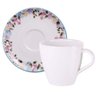 Jogo 12 Xícaras com Pires 200ml Chá Café Porcelana Tramontina Aura Padaria Cafeteria Mesa Posta - 1