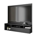 Ver imagem 2 de Painel Tv 55 Pol 136cm Bancada Suspensa Sala Layanne Preto C01 - D'Rossi