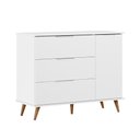 Ver imagem 5 de Quarto de Bebê Completo Retrô Berço 3 em 1 Cômoda Guarda Roupa Melinda