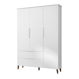 Quarto de Bebê Completo Retrô Berço 3 em 1 Cômoda Guarda Roupa Melinda - 3