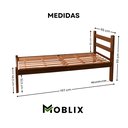 Ver imagem 4 de Cama Solteiro Reforçada em Madeira Maciça Imbuia