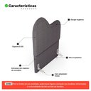 Ver imagem 3 de Cabeceira Orgânica Cama Box Solteiro Sea 90cm com Frame Bouclé Cinza Escuro - Abmaza