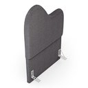 Ver imagem 7 de Cabeceira Orgânica Cama Box Solteiro Sea 90cm com Frame Bouclé Cinza Escuro - Abmaza