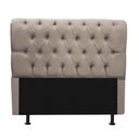 Ver imagem 3 de Kit Cabeceira + Calçadeira Baú Capitonê Livia 195cm King Size para Cama Box Suede Bege - Gat Magazin