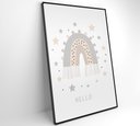 Ver imagem 3 de Quadro Infantil Boa Noite Estrelas Decor&quadros Arte022 40x60 Cm Vidro Impresso