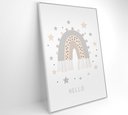Ver imagem 2 de Quadro Infantil Boa Noite Estrelas Decor&quadros Arte022 40x60 Cm Vidro Impresso