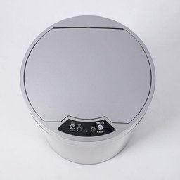 Lixeira Sensor Automatico 12 Litros Inox Polido Recarregavel Cesto Removivel Cabo Usb Design Moderno - 3