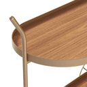 Ver imagem 5 de Carrinho Home Be Oval Champanhe Portal Decor