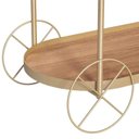 Ver imagem 4 de Carrinho Home Be Oval Champanhe Portal Decor
