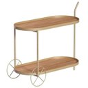 Ver imagem 1 de Carrinho Home Be Oval Champanhe Portal Decor