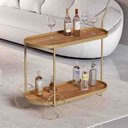 Ver imagem 3 de Carrinho Home Be Oval Champanhe Portal Decor