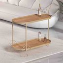 Ver imagem 2 de Carrinho Home Be Oval Champanhe Portal Decor