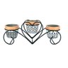 Vasos Para Decoração Com Suporte Aramado Modelo Coração C/3 - 2