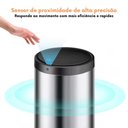 Ver imagem 5 de Lixeira Automática com Sensor 40L Aço Inox Abertura por Sensor Inox Globalmix