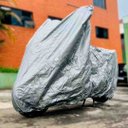Ver imagem 2 de Capa para Moto Universal Impermeável Protege Sol Chuva Poeira Texturizada