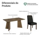 Ver imagem 4 de Conjunto Sala de Jantar Tampo de Vidro 6 Cadeiras Rustic/oxford Sintra Madesa