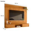 Ver imagem 3 de Painel para Tv Aura Cinamomo com Cristaleira Moss Cinamomo Off White - Madetec